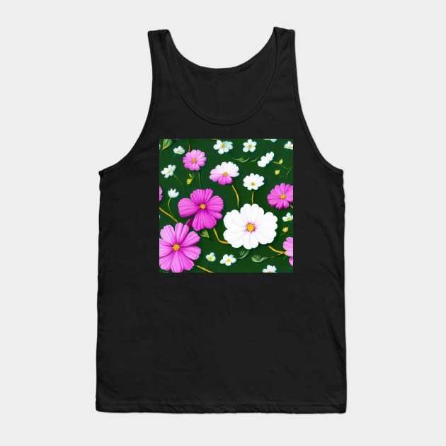 Floral pattern background Tank Top by Russell102